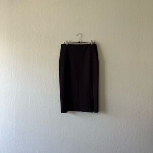 Chocolate Brown Vintage Pencil Skirt